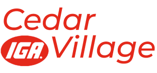 A theme logo of Cedar Village IGA